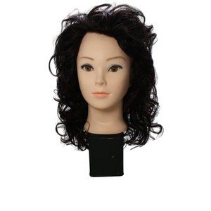 Magic Touch Wig Synthetic Medium Shag Layered Bangs Off Black Tipped Burgundy